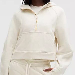 Sudadera con capucha ligera y cómoda para correr para mujer, sudaderas con capucha de talla pequeña para Adultos Activos con forro polar térmico de invierno transpirable - Product Image 1