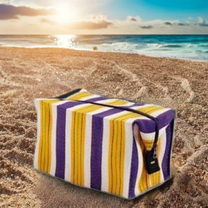 Fancy Fashion-Styled Cosmetic Pouches Recycled Plastic Nylon Polypropylene <b>Makeup</b> <b>Cases</b> Manufactured <b>in</b> India-Exported - Product Image 2