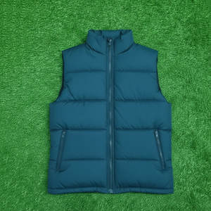 Gilet matelassé pour homme sans manches, fermeture éclair intégrale, grande taille, logo personnalisé, haute qualité, chaud, léger, vestes matelassées pour homme, fabrication sur mesure - Product Image 4
