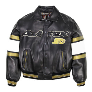 Wholesale Price Top Quality Latest Customized Comfortable & Adjustable <b>Leather</b> Avirex <b>Jacket</b> - Product Image 1
