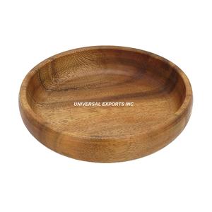 Bol à salade naturel en bois Vaisselle de haute qualité Designer Bol sucré Classique Élégant Nouveau bol à chocolat en bois - Product Image 1