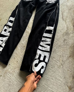 Pantalon à fermeture éclair pour homme, streetwear, éponge française de haute qualité, 100% coton, poche zippée vintage de qualité supérieure. - Product Image 2