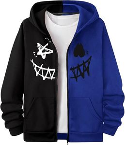เสื้อฮู้ดผู้ชายสไตล์ลำลองสำหรับฤดูหนาว ผ้าฟลีซ พิมพ์ลายดิจิทัล สีพื้น ระบายอากาศ กันลม ผ้าฝ้าย 100% ขายดี - Product Image 3