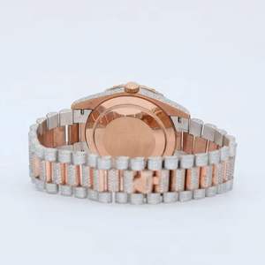 Reloj de Lujo para Hombre, Estilo Ejecutivo, con Diamantes Moissanite Brillantes, Caja de Acero Inoxidable, Movimiento ETA, Edición Limitada, con Caja - Product Image 3