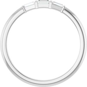 แหวนสแตลเลอร์ รอมแมนติก ทรีสโตน สแตคเคเบิล ริง ทอง 10k แพลตตินั่ม 14k เพชรทรงมาร์คีส์ ชุบโรเดียม เหมาะสำหรับสวมใส่ทุกวัน - Product Image 2