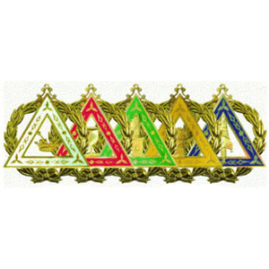 enameled jewel w/ wreath - Product Image 1