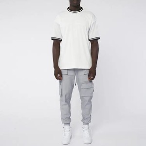 Pantalones de algodón para correr para entrenamiento de gimnasio para hombre personalizados de alta calidad, pantalones de chándal ajustados y pantalones de hombre con diseño cargo. - Product Image 6