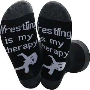 Calcetines Deportivos hasta la Rodilla, sin Pie, Personalizados, Súper Suaves y Esponjosos, Calcetines de Ciclismo, Calcetines de Piso Tejidos para Adultos, Calcetines de Lucha Libre - Product Image 2