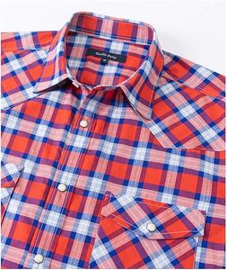 Camisa de franela personalizada para hombre Boomletcorp de alta calidad de punto de mezcla de poliéster de talla grande de manga larga con etiqueta a cuadros - Product Image 3