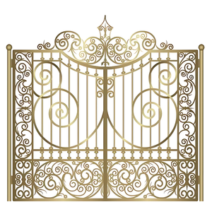 Portail métallique robuste pour allée de maison fabriqué au Vietnam avec des lignes simples et une finition enduite de poudre noire mate - Product Image 5