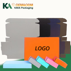 Gekleurde gegolfde gerecyclede verpakkingen op maat met logo, kraftkartonnen verzenddozen, cadeauverpakkingen, verzenddozen van KAKA - Product Image 1