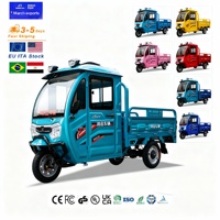 Tricycle benne électrique tout-terrain à bas prix, auto-déchargeant, capacité de charge 400 kg, autonomie 90 km