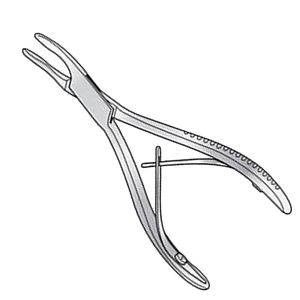 Kleinert Kutz Bone Rongeur Courbé 140mm Largeur 2mm Instruments Chirurgicaux Manuels en Acier Inoxydable Fabricant Pakistan Certifié CE - Product Image 1