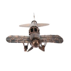 Modelo de Avión de Metal Retro Vintage, Escultura de Hierro con Impresión UV, Arte 3D Hecho a Mano, Coleccionable - Product Image 1