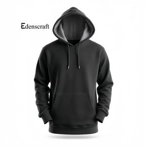 Sweat à capuche décontracté pour homme, personnalisé, avec poche, en polaire douce et chaude, cordon de serrage réglable, imprimé 3D en relief, tissu uni teint, hiver - Product Image 5