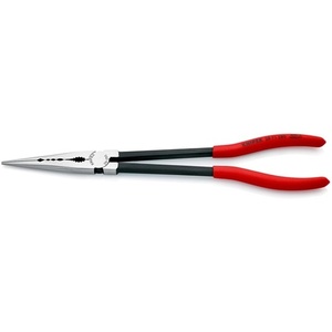 Alicates de montaje KNIPEX de 280 mm de largo, pulidos, con punta recta y abrazaderas recubiertas de plástico - Product Image 1