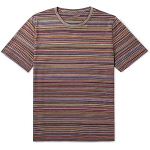 2024เสื้อยืดผู้ชายสีน้ำตาลเฮฟวี่เวทลดลงไหล่แขนข้อศอก100% ผ้าฝ้ายกำหนดโลโก้ได้เองเสื้อยืดมีกระเป๋า - Product Image 2