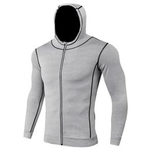 Compra de ropa deportiva para hombre, chaqueta de compresión ajustada y ligera, ropa de gimnasio elástica de manga completa para hombre - Product Image 4