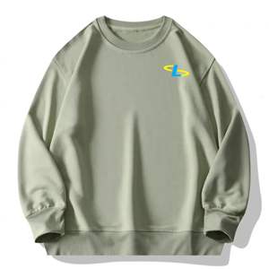 เสื้อสเวตเชิ้ตคอกลมผู้ชายผ้าฝ้าย 100% หนานุ่ม ขายส่งจากโรงงาน เสื้อสเวตเชิ้ตโอเวอร์ไซส์สำหรับผู้ชาย - Product Image 3