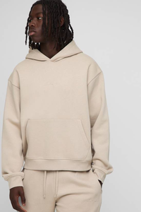 Sweat à capuche surdimensionné en molleton 100% coton épais et lourd, qualité supérieure, coupe-vent et respirant, avec logo personnalisé OEM imprimé. - Product Image 4