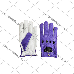 Nouveauté 2025 - Gants de conduite en cuir Mudassar Sports MS-CDG-1903 - Coupe ajustée - Écran tactile - Doigts entièrement couverts - Légers et respirants - Product Image 2