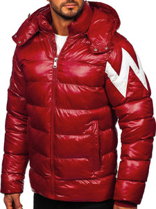 Chaqueta Bomber Roja para Hombre, Estilo Moderno, Resistente al Viento, con Capucha, Letras Personalizadas, Color Personalizado, Tallas S-6XL, Venta al Por Mayor, Impermeable - Product Image 4
