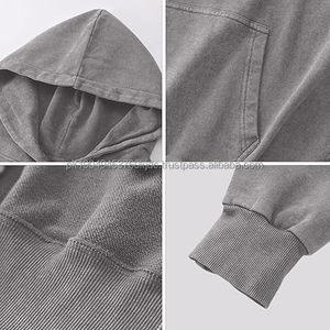 Sweat-shirt à capuche zippé pour femme, manches longues, épaules tombantes, ample, vêtement d'extérieur - Product Image 6