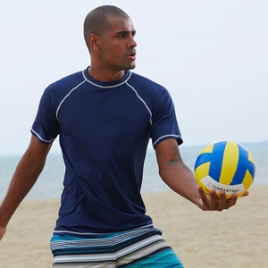 เสื้อรัดกล้ามเนื้อ MMA แบบเรียบง่าย คุณภาพดีที่สุด แขนสั้น สำหรับผู้ชาย ทรงปกติ กระชับกล้ามเนื้อ - Product Image 4