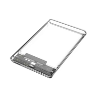 Enclosure HDD Eksternal Plastik Tipe C 3.1 SATA USB 3.1 untuk Hard Drive 2.5 Inch