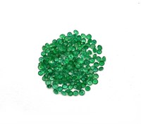 Émeraude naturelle zambienne de haute qualité, taille ronde 1-5 mm, pierre précieuse en vrac pour la fabrication de colliers et bijoux, émeraude zambienne à facettes