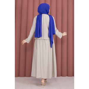 Conjunto de Dos Piezas para Mujer, Falda Kimono Casual con Lazos Laterales y Piedras, Talla XS, para Primavera/Verano o Otoño, Tela Crepé - Product Image 6