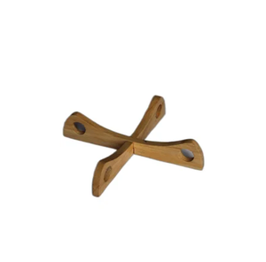 Dessous de plat en bois écologique Dessous de plat en bois de cuisine Dessous de plat en bois pour artisanat naturel - Product Image 1