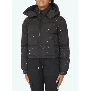 Vestes matelassées légères pour hommes, en toile, coupe-vent, rembourrage en duvet, col montant, style matelassé, brillantes, régulières, pour l'hiver - Product Image 1