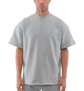 เสื้อยืดพิมพ์ลายสกรีนของผู้ชายเสื้อยืดผ้าฝ้าย100% น้ำหนักมากแบบกำหนดเองเสื้อยืดบ็อกซี่ขนาดใหญ่พิเศษคอกลมว่างเปล่า - Product Image 3