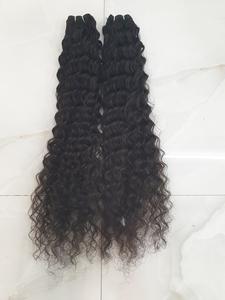 Stock prêt à expédier de cheveux indiens vierges bouclés avec lace frontale et fermetures extensions de cheveux humains armure de cheveux Remy de qualité naturelle - Product Image 6