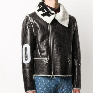 Européen élégant 2023 nouveauté femmes automne Faux cuir évider PU veste manteaux femmes - Product Image 1