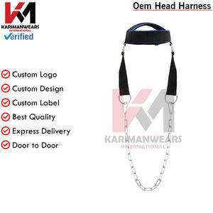 Harnais de tête de sport en coton de qualité supérieure, résistant, taille personnalisée, harnais d'exercice pour le cou - Product Image 3