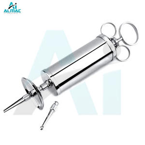 ALMAC LOW MOQ, venta al por mayor, instrumento Dental de latón, la mejor calidad, ajustable, reutilizable, eliminación de cera del oído, jeringa veterinaria para ganado - Product Image 1