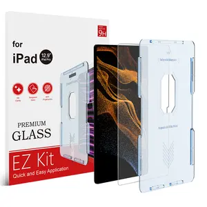 Verre incurvé Full HD résistant aux rayures 9H pour Samsung Galaxy Tablet s8 ultra Silkfeel Protecteur d'écran en verre avec kit d'installation