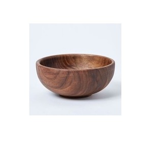 Bols à fruits et salades en bois faits à la main, luxe, rustiques, décoration intérieure, finition naturelle, bol de cuisine pour mariage - Product Image 1