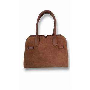 Bolso Estructurado en Piel de Ante Genuina - Hecho en Italia - Art. 26016SUE - Product Image 3