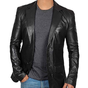 Chaqueta Bomber de Cuero para Hombre Más Vendida, Nueva Moda, Cortavientos, Impermeable, Invierno, Servicio Personalizado OEM, Logotipo Frontal, Estilo Urbano - Product Image 1