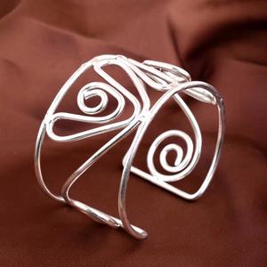 Joyería de brazalete de latón de moda con aspecto de Escultura Moderna de China, brazalete hecho a mano para mujer, Idea de regalo elegante - Product Image 5