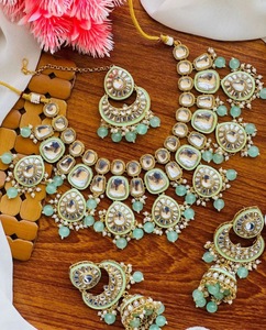 Meena Kari Travail en émail coloré en acier inoxydable plaqué argent pour les fonctions de mariée Rassemblements festifs culturels Anniversaire - Product Image 5