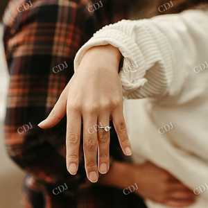 Bague de fiançailles en diamant de laboratoire de coupe ronde, bague de mariage Solitaire, bijoux en diamant, vente en gros, bague de mariage classique pour dames - Product Image 4