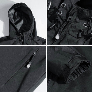 Chaquetas Impermeables con Capucha de Nuevo Diseño, Revestimiento Impermeable Duradero, Secado Rápido, Material de Nailon/Poliéster Premium - Product Image 6