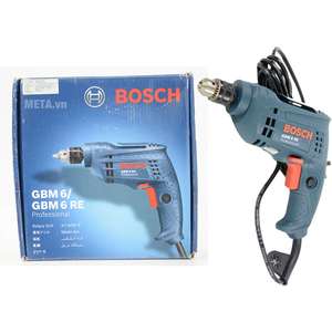 Taladro Rotatorio Profesional con Cable GBM 6 RE, Motor de 350W, Diseño Ligero para Perforaciones de Alta Precisión en Metal y Madera de Diámetro Pequeño - Product Image 1