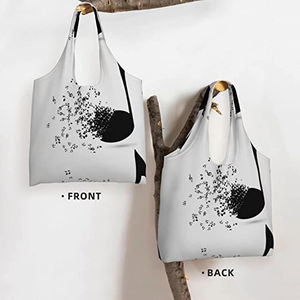 Bolso Tote de lona de algodón ecológico al por mayor, nuevo diseño, grande, reciclable, para playa, bolso de compras a la moda, logotipo personalizado - Product Image 5