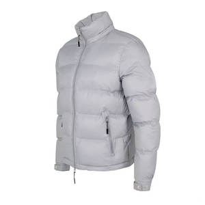 2025 veste bouffante en laine brillante pour hommes nouveauté manteau à bulles Style de mode avec fermeture à glissière veste bouffante - Product Image 3