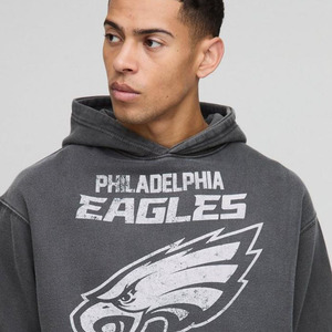 Sudadera con capucha lavada con serigrafía cuadrada de gran tamaño al por mayor, sudaderas con capucha transpirables para hombre, mezcla de algodón, diseño personalizado, última moda - Product Image 5